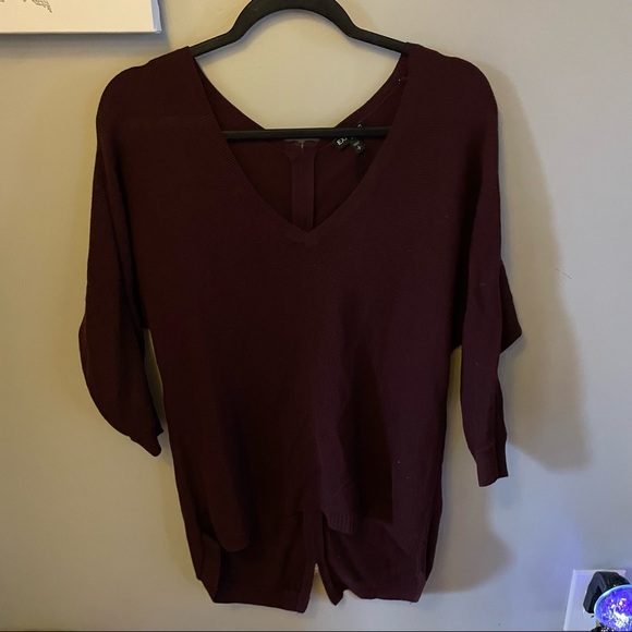 Express 3/4 sleeve zip sweater - Picture 1 of 4